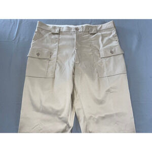 Sportif USA Original Stretch Poly-Cotton Cargo Pants. Beige, Men's 38X29. EUC!!